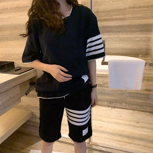 톰브라운 남여공용 티셔츠 TB8714 네이비