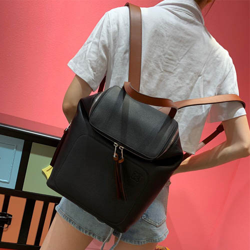 로에베 여성용 고야 스몰 백팩 324184 블랙