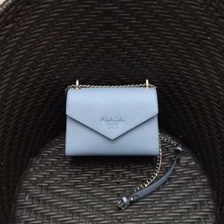 프라다 사피아노 가죽 크로스백 1BD127 민트