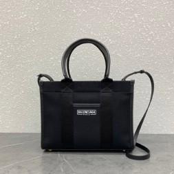 발렌시아가 하드웨어 스몰 스트랩 토트 백 6714022 블랙
