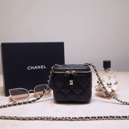 샤넬 미니 클래식 체인 코스메틱 케이스 AP1340 블랙