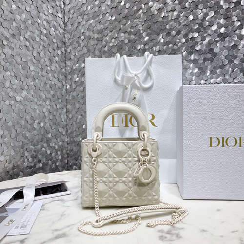 디올  미니 레이디백 M0505 화이트