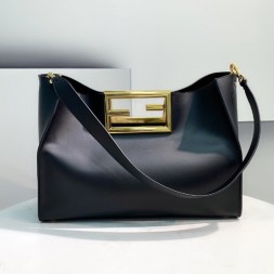 펜디 웨이 미디엄 숄더 토트백 8BH391 블랙