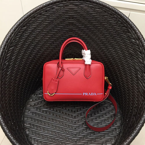 프라다 스몰 레더 토트 백 1BB049 레드