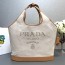 프라다 로고 자수 토트백 1BG472