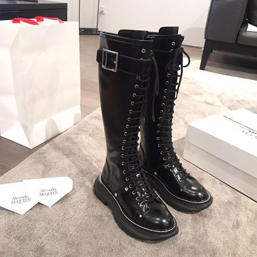 알렉산더맥퀸 신상 하이부츠 586402 블랙
