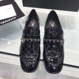 샤넬 신상 로퍼 G34128 에나멜 블랙