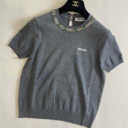 미우미우 여성용 반팔 MIU0048