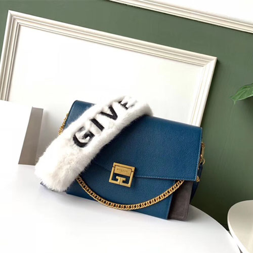 지방시 신상 GV3 미듐 숄더백 BB503 청록색 금장