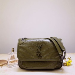 입생로랑 니키 스몰 체인 숄더백 533037 그린