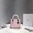 디올 레이디백 미듐 M0535 라이트핑크 은장