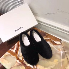 셀린느 신상 퍼 플랫 슈즈 325113 블랙