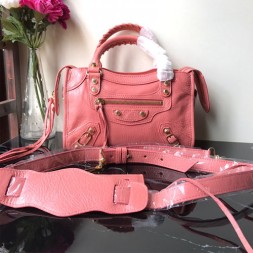 발렌시아가 클래식 미니 시티백 300295 핑크 금장