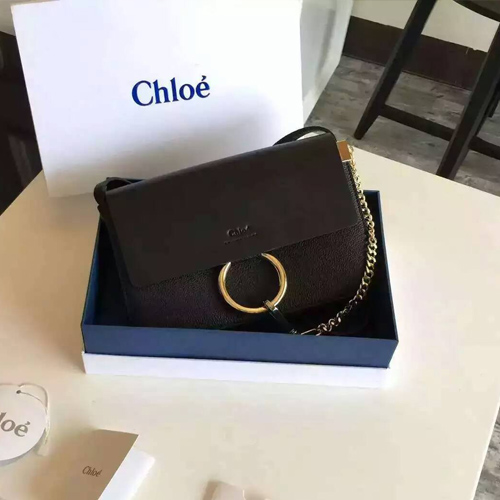 끌로에 페이 스몰 레더 숄더백 3S1127 블랙