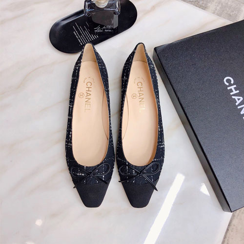 샤넬 신상 플랫 슈즈 G34129 블랙