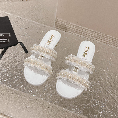 샤넬 여성용 슬리퍼 G34451 화이트