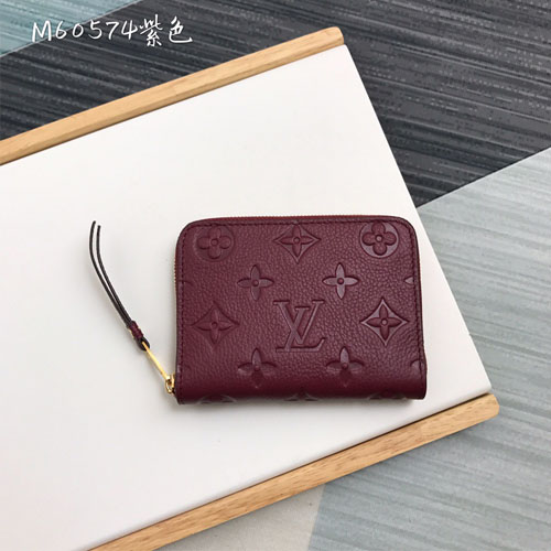 루이비통 앙프렝뜨 지퍼 카드지갑  M60574 보라