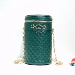 구찌 퀼트 가죽 벨트 백 572298 그린