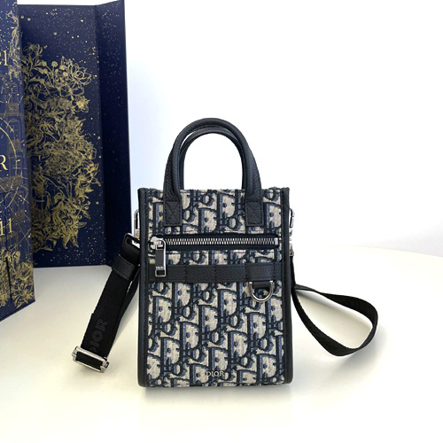 디올 Safari North-South 미니 토트 백 2ESWS017