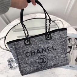 샤넬 18S/S 신상 미듐 숄더 토트백 A57068 블랙