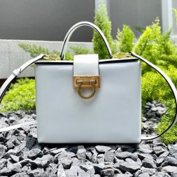 페라가모 트리폴리오 탑 핸들 212958 화이트