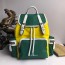 버버리 미디엄 컬러 블록 나일론 백팩 40765121 그린
