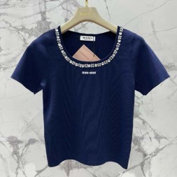 미우미우 여성용 반팔 MIU0050