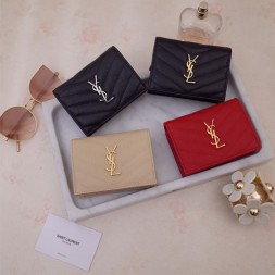 입생로랑 그랑 드 뿌드르 텍스처드 지갑 530841 캐비어