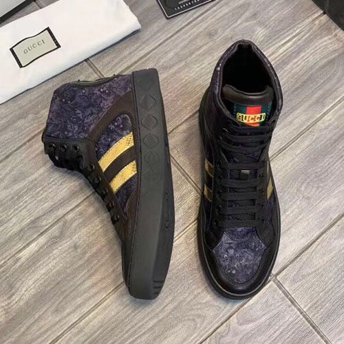 구찌 신상 하이탑 스니커즈 397661 네이비