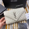 생로랑 엔벨로프 스몰 숄더백 526286 화이트 은장