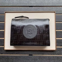 펜디 신상 로고 클러치 7N0078 블랙