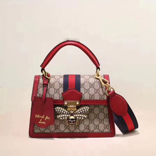 구찌 18S/S 신상 퀸 마가렛 탑핸들백 476541 레드