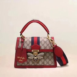 구찌 18S/S 신상 퀸 마가렛 탑핸들백 476541 레드