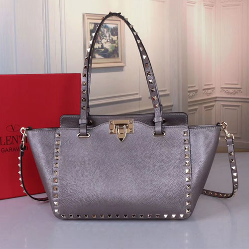 발렌티노 스몰 사이즈 락스터드 백 ZW2B0037 실버그레이 금장