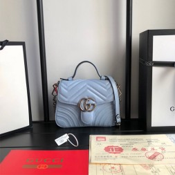 구찌 GG 마몽 미니 탑 핸들 백 547260 민트