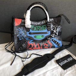 발렌시아가 그라피티 클래식 시티 스몰 084669(수입 양가죽)