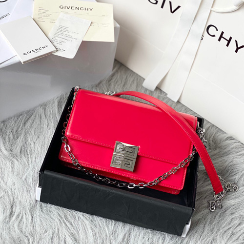 지방시 복스 가죽 스몰 4G 체인백 BB2013 레드