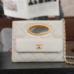  샤넬 체인숄더 케이스 AS5038 램스킨 블랙