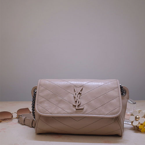 입생로랑 신상 니키 웨이스트 바디백 577124  베이지