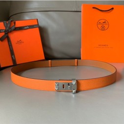 에르메스 신상  벨트 XTY181 오렌지 은장