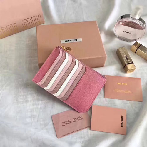 미우미우 신상 카드지갑 5MC008 핑크
