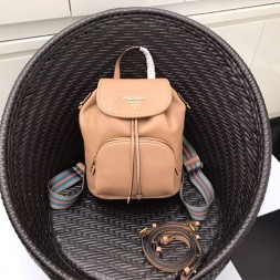 프라다 가죽 백팩 1BZ035 베이지