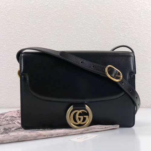 구찌 스몰 가죽 숄더백 ‎589474 블랙