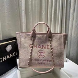 샤넬 도빌백 라지 A57067 연핑크