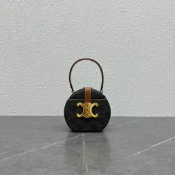 셀린느 라운드 박스 트리오페 숄더백 199302