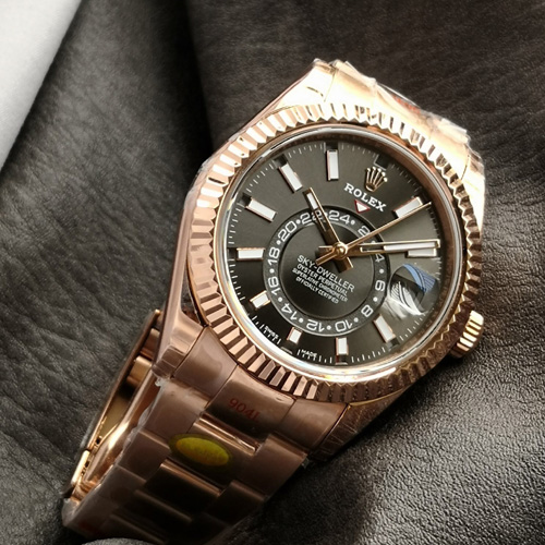 [ V2 ] 롤렉스 남성용 스카이드웰러 콤비 검판  R37014-6 42MM