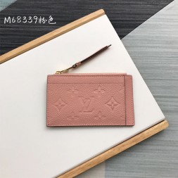 루이비통 지퍼 카드 홀더 M68339 핑크