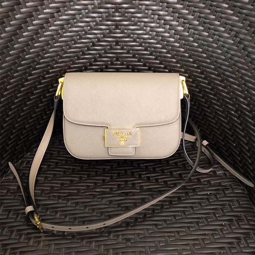 프라다 사피아노 앙상블 숄더백 1BD217 베이지