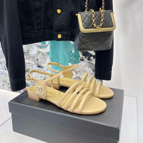 샤넬 신상 샌들 G34314 베이지