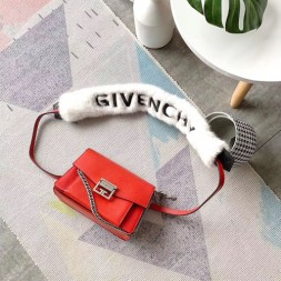 지방시 신상 GV3 스몰 숄더백 BB501 레드 은장